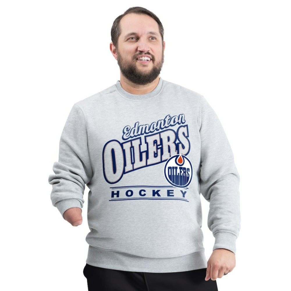 Edmonton Oilers G-III Sports by Carl Banks Adaptive Headliner Fleece Sweatshirt -  NHL Sweatshirts
