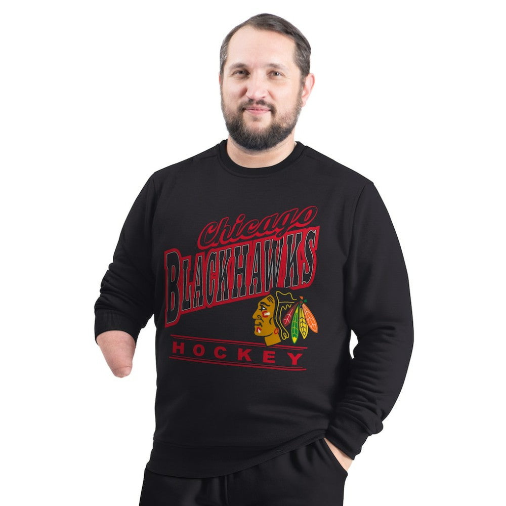 Chicago Blackhawks G-III Sports by Carl Banks Adaptive Headliner Fleece Sweatshirt -  NHL Sweatshirts