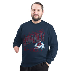 Colorado Avalanche G-III Sports by Carl Banks Adaptive Headliner Fleece Sweatshirt -  NHL Sweatshirts