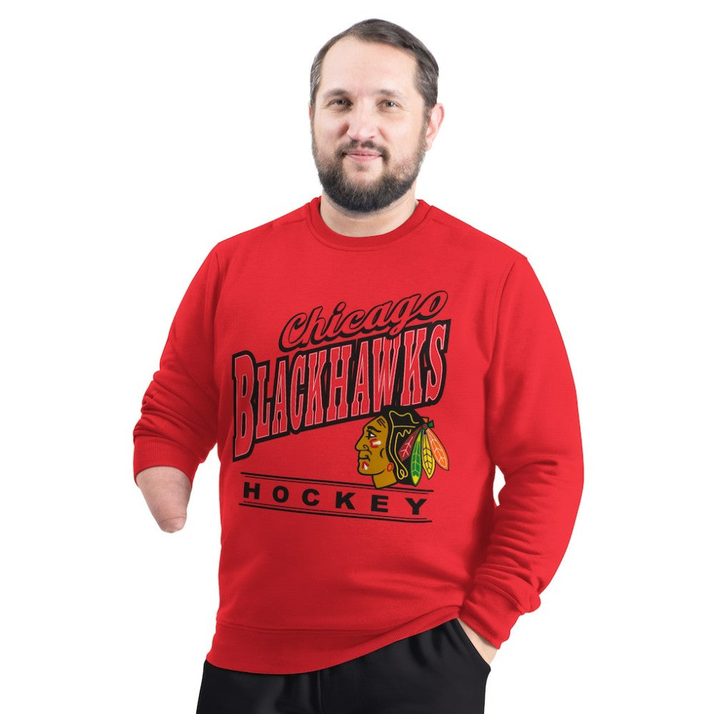 Chicago Blackhawks G-III Sports by Carl Banks Adaptive Headliner Fleece Sweatshirt -  NHL Sweatshirts
