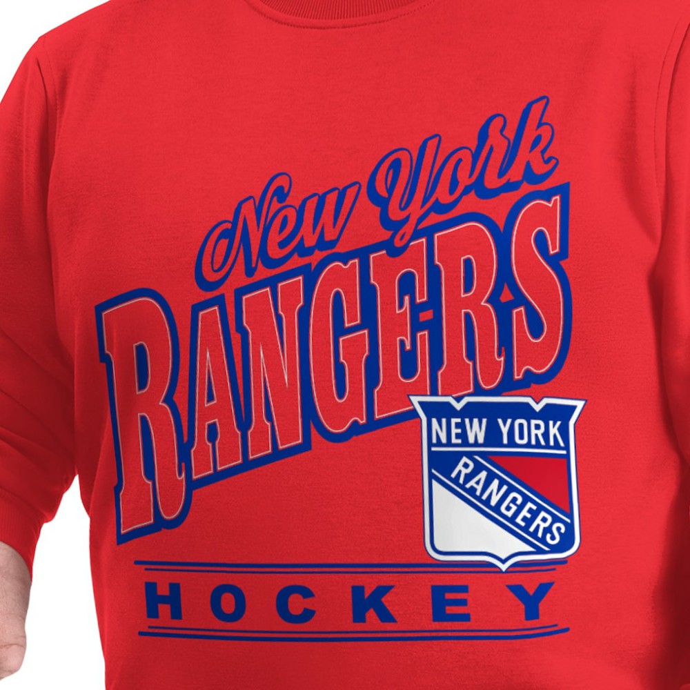 New York Rangers G-III Sports by Carl Banks Adaptive Headliner Fleece Sweatshirt -  NHL Sweatshirts