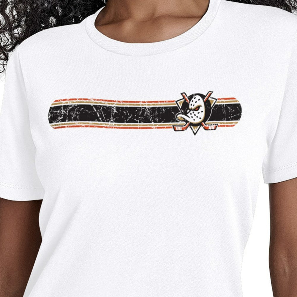 Anaheim Ducks Starter Women's Team Stripe T-Shirt -  NHL T-shirts