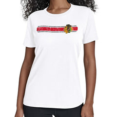 Chicago Blackhawks Starter Women's Team Stripe T-Shirt -  NHL T-shirts