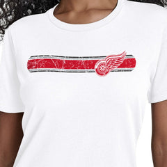Detroit Red Wings Starter Women's Team Stripe T-Shirt -  NHL T-shirts