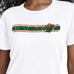 Minnesota Wild Starter Women's Team Stripe T-Shirt -  NHL T-shirts