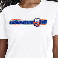 New York Islanders Starter Women's Team Stripe T-Shirt -  NHL T-shirts
