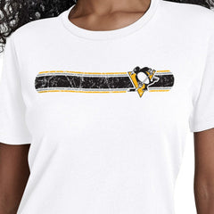 Pittsburgh Penguins Starter Women's Team Stripe T-Shirt -  NHL T-shirts