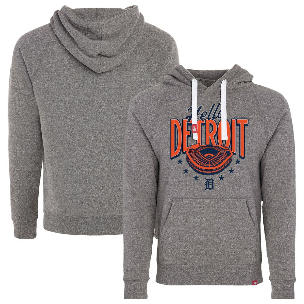 Detroit Tigers Sportiqe Unisex Hello Detroit Olsen Tri-Blend Fleece Hoodie - MLB Hoodies