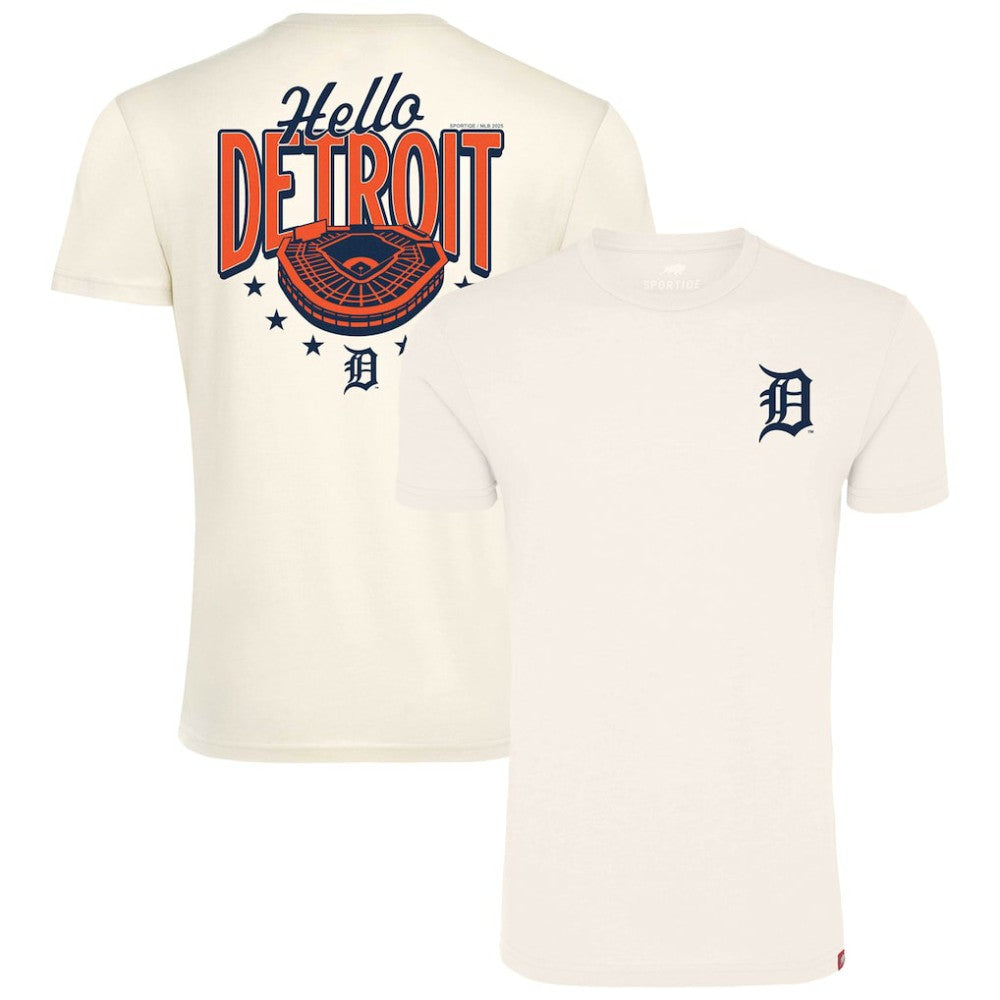 Detroit Tigers Sportiqe Unisex Hello Detroit Duke Oversized T-Shirt - MLB T-shirts