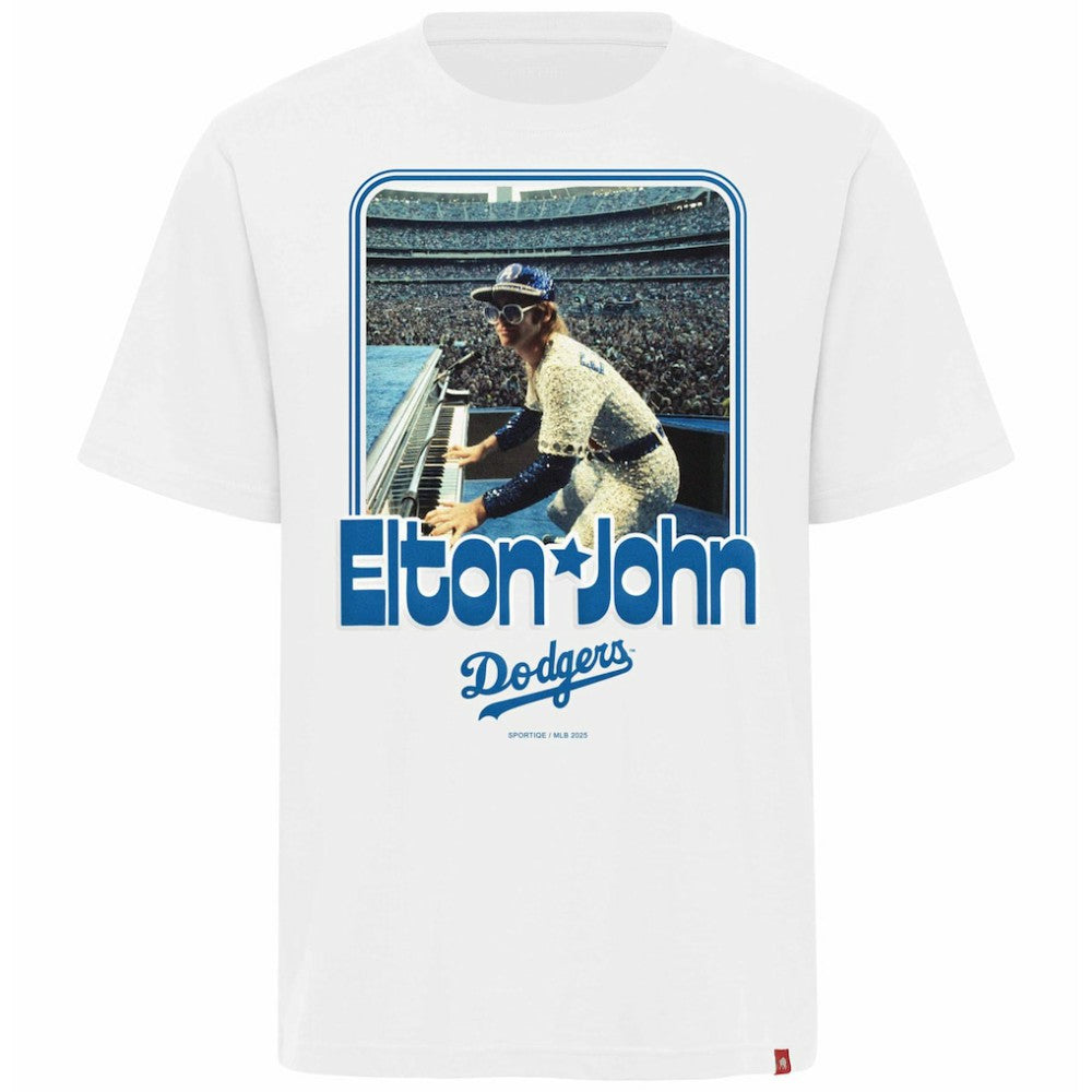 Los Angeles Dodgers x Elton John Sportiqe Unisex  Duke Oversized T-Shirt - MLB T-shirts