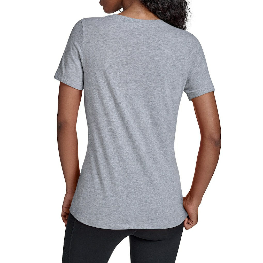 Gray Boston Celtics Starter Women's Team Stripe V-Neck T-Shirt | NBA