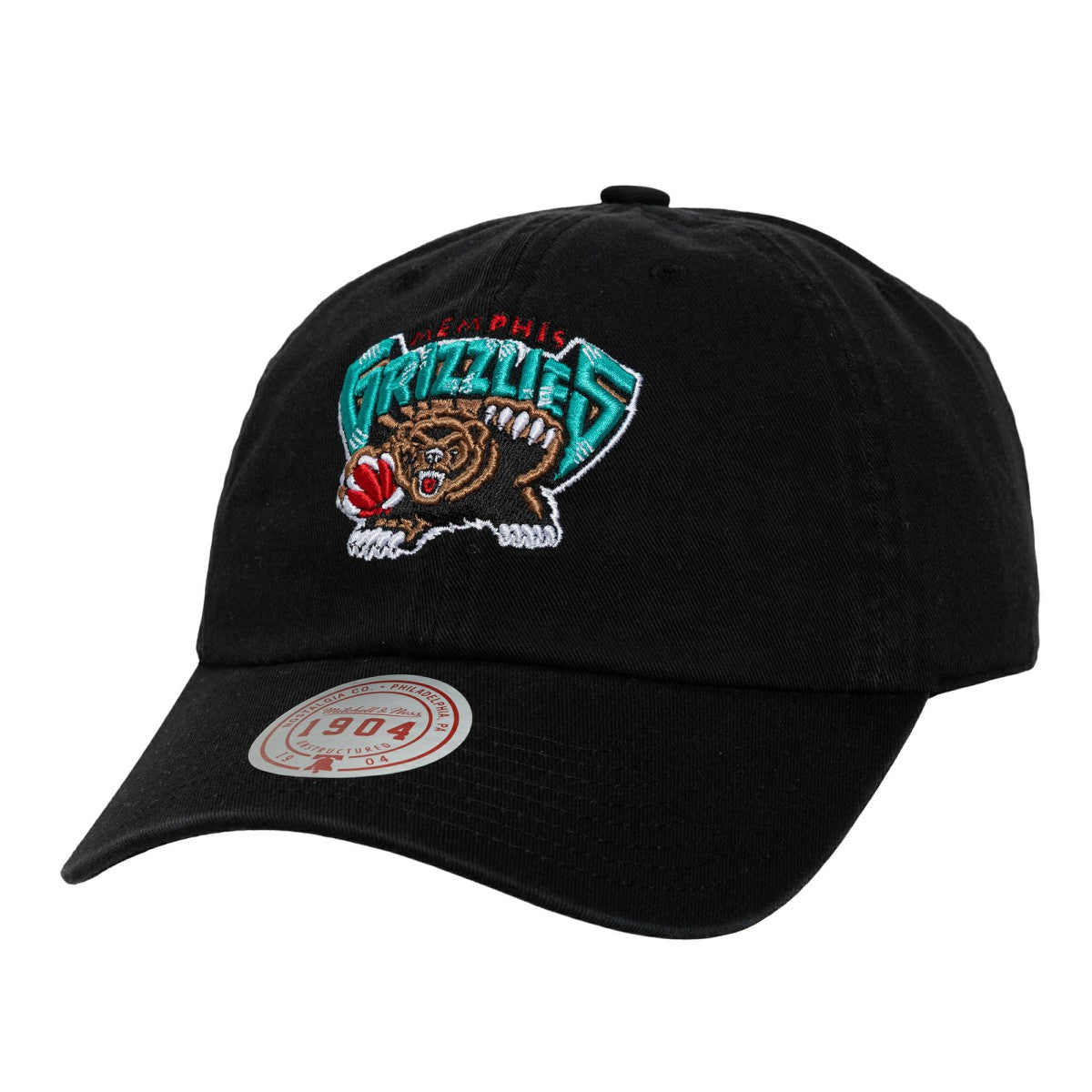 Black Memphis Grizzlies Hardwood Classics 1904 Adjustable Hat | NBA