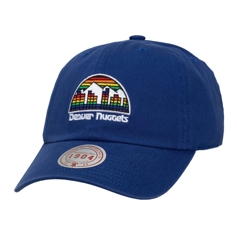 Navy Denver Nuggets Hardwood Classics 1904 Adjustable Hat sale | NBA