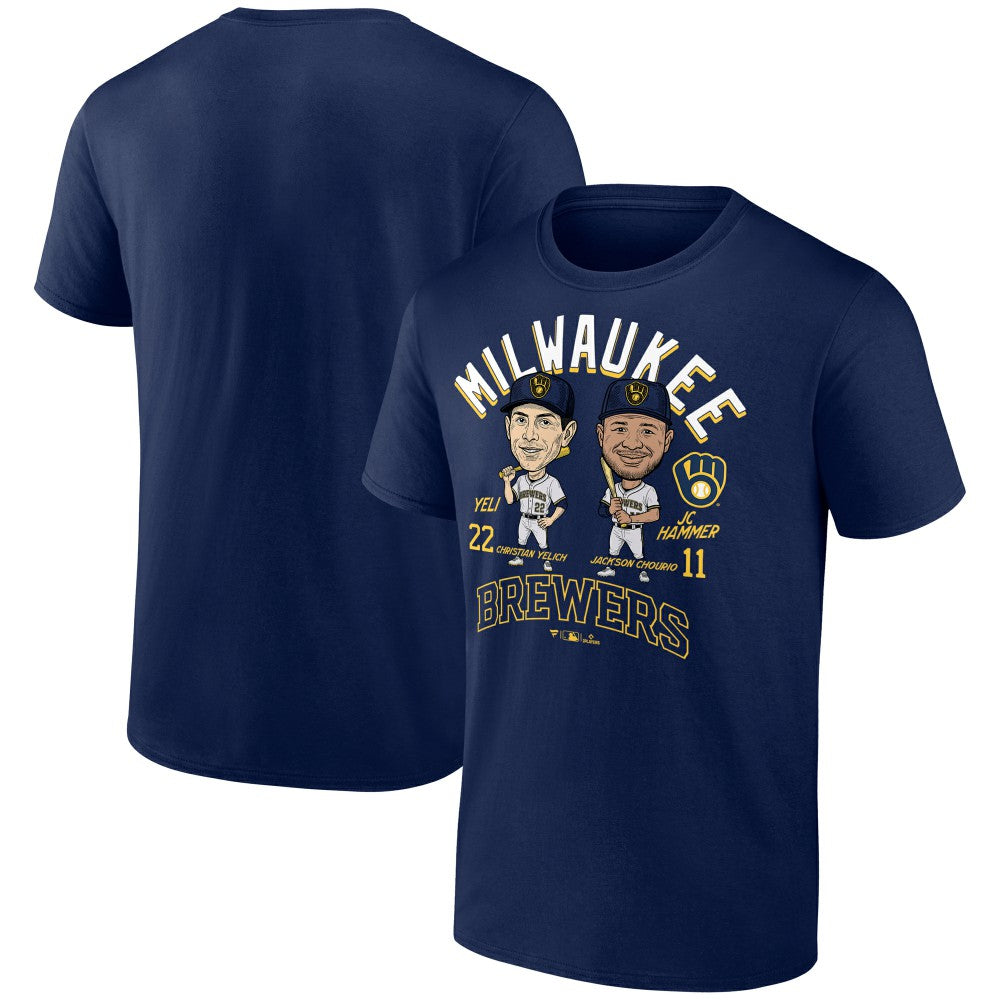 Jackson Chourio & Christian Yelich Milwaukee Brewers Player Duo T-Shirt - MLB T-shirts