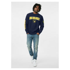 Milwaukee Brewers Champion Reverse Weave Chenille Sweatshirt - MLB Sweatshirts