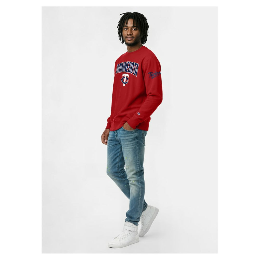 Minnesota Twins Champion Reverse Weave Chenille Sweatshirt - MLB Sweatshirts