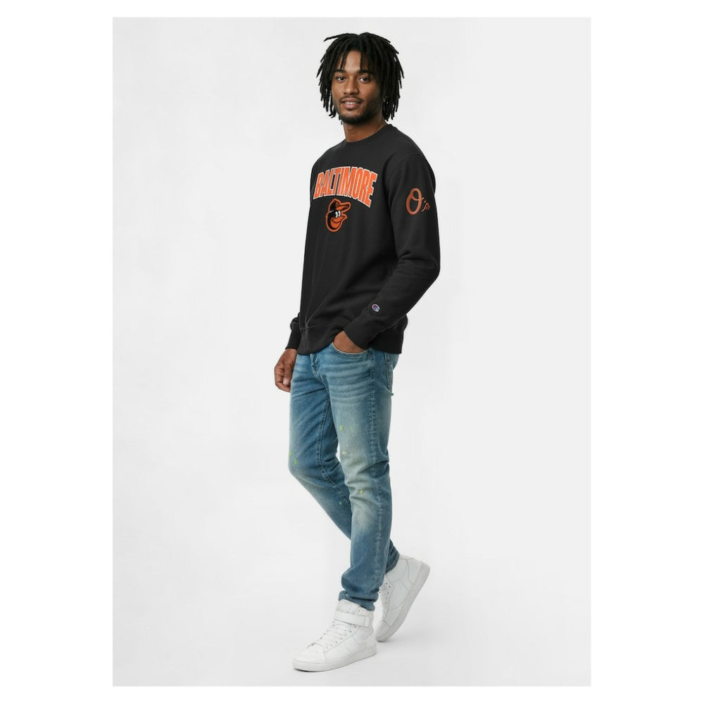 Baltimore Orioles Champion Reverse Weave Chenille Sweatshirt - MLB Sweatshirts