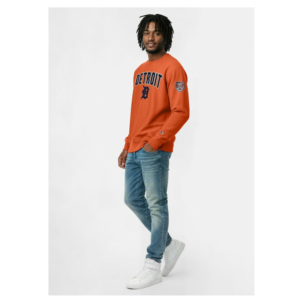 Detroit Tigers Champion Reverse Weave Chenille Sweatshirt - MLB Sweatshirts
