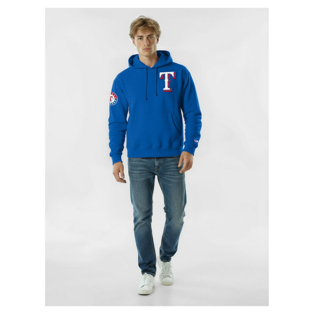 Texas Rangers Champion Reverse Weave Chenille Hoodie - MLB Hoodies