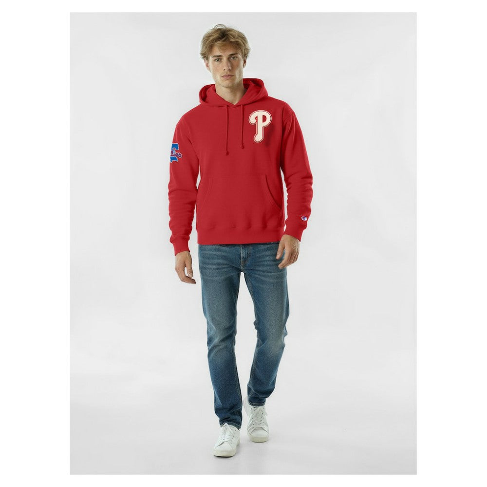 Philadelphia Phillies Champion Reverse Weave Chenille Hoodie - MLB Hoodies