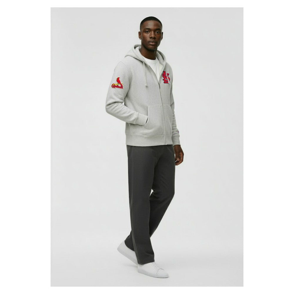 St. Louis Cardinals Champion Reverse Weave Chenille Full-Zip Hoodie - MLB Hoodies