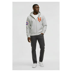 New York Mets Champion Reverse Weave Chenille Full-Zip Hoodie - MLB Hoodies