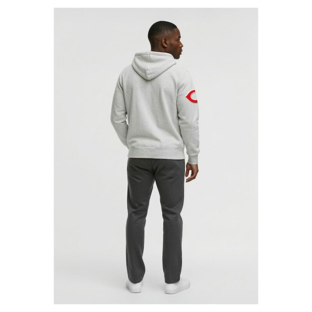 Cincinnati Reds Champion Reverse Weave Chenille Full-Zip Hoodie - MLB Hoodies