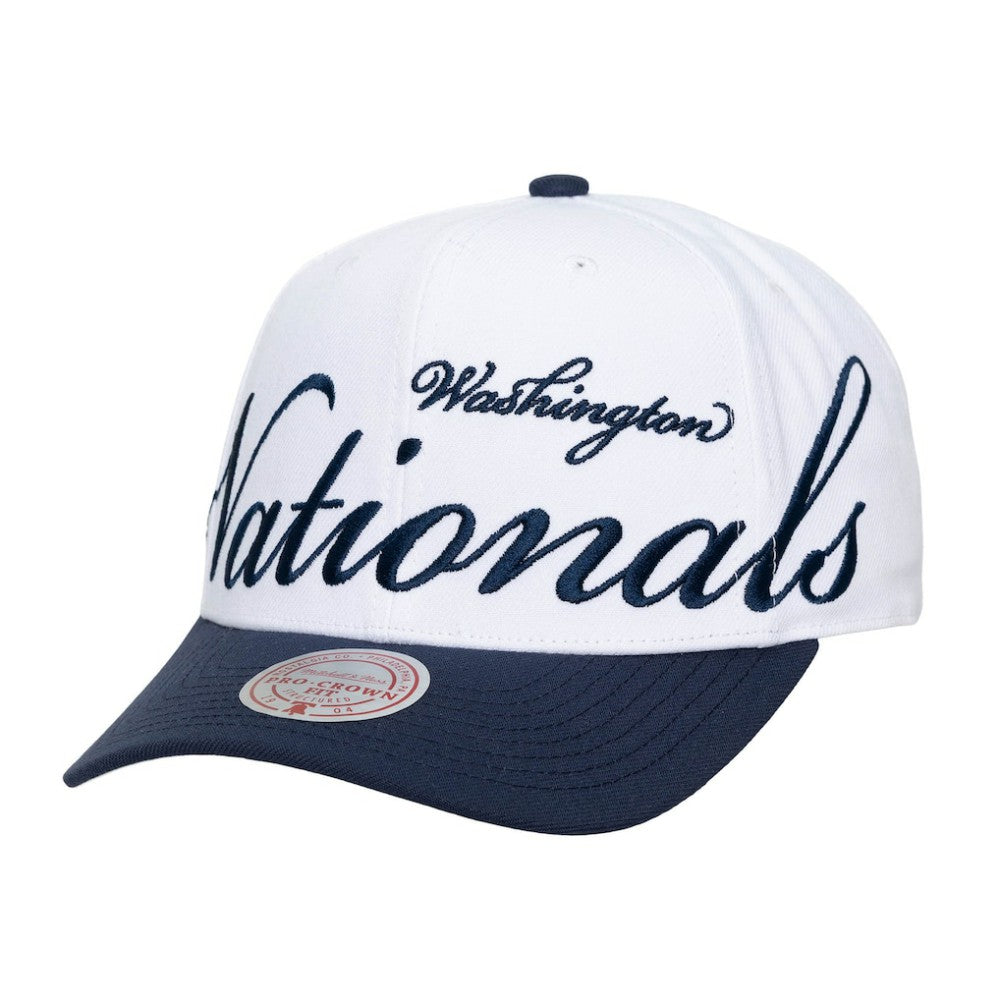 Washington Nationals Mitchell & Ness Unisex XL Script Pro Crown Adjustable Hat - MLB Hats