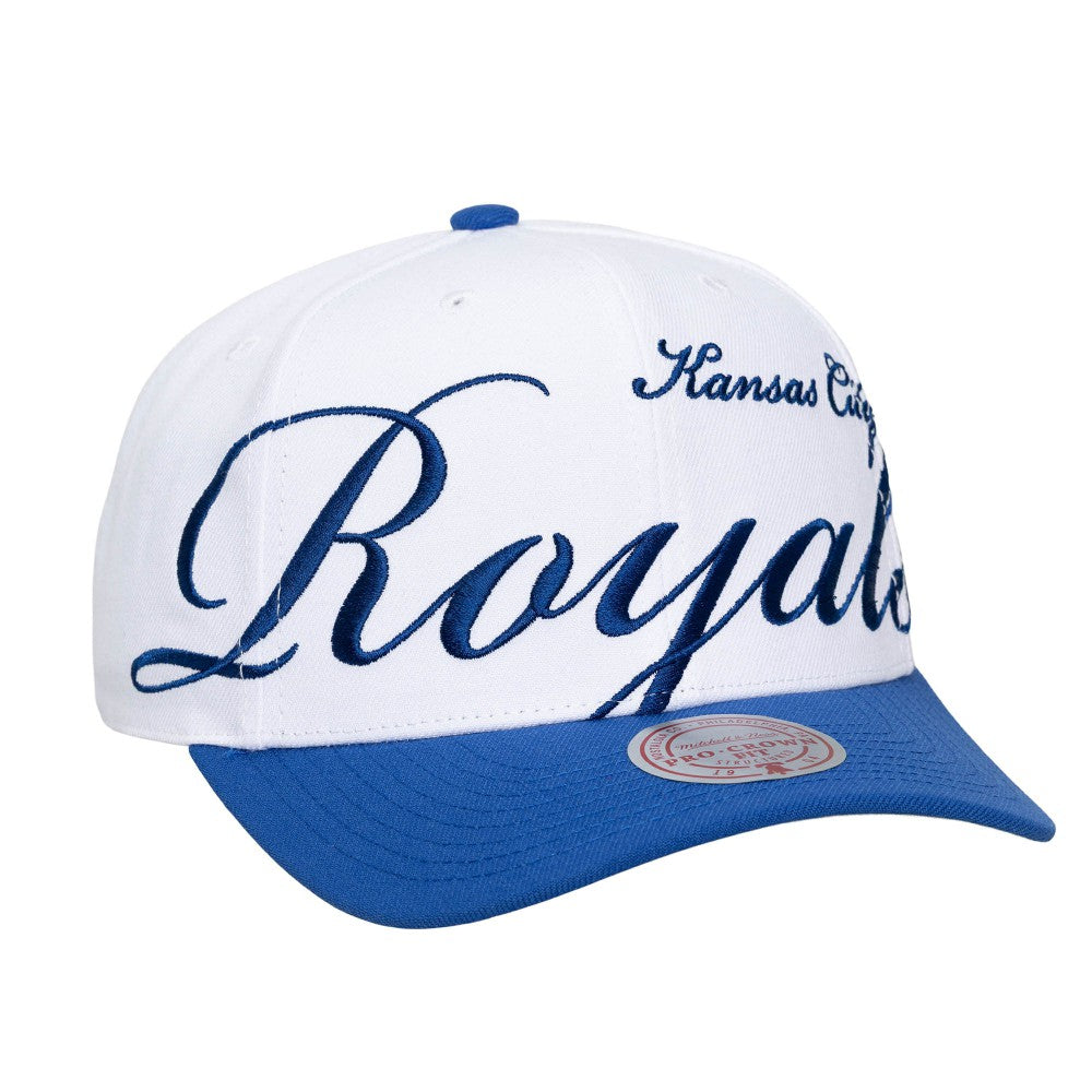 Kansas City Royals Mitchell & Ness Unisex XL Script Pro Crown Snapback Hat - MLB Hats