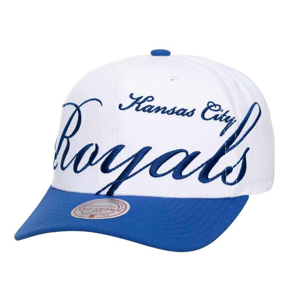 Kansas City Royals Mitchell & Ness Unisex XL Script Pro Crown Snapback Hat - MLB Hats