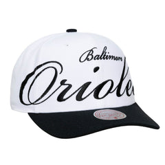 Baltimore Orioles Mitchell & Ness Unisex XL Script Pro Crown Snapback Hat - MLB Hats