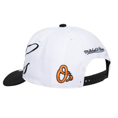 Baltimore Orioles Mitchell & Ness Unisex XL Script Pro Crown Snapback Hat - MLB Hats