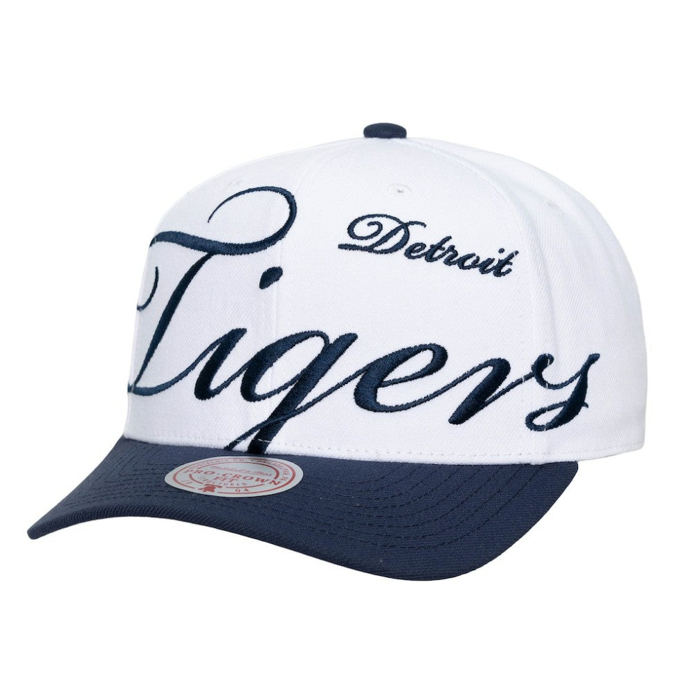 Detroit Tigers Mitchell & Ness Unisex XL Script Pro Crown Snapback Hat - MLB Hats