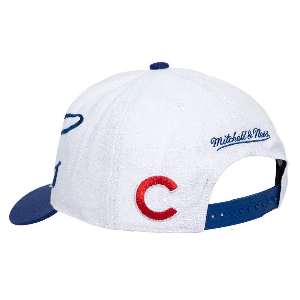 Chicago Cubs Mitchell & Ness Unisex XL Script Pro Crown Snapback Hat - MLB Hats