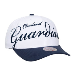 Cleveland Guardians Mitchell & Ness Unisex XL Script Pro Crown Snapback Hat - MLB Hats