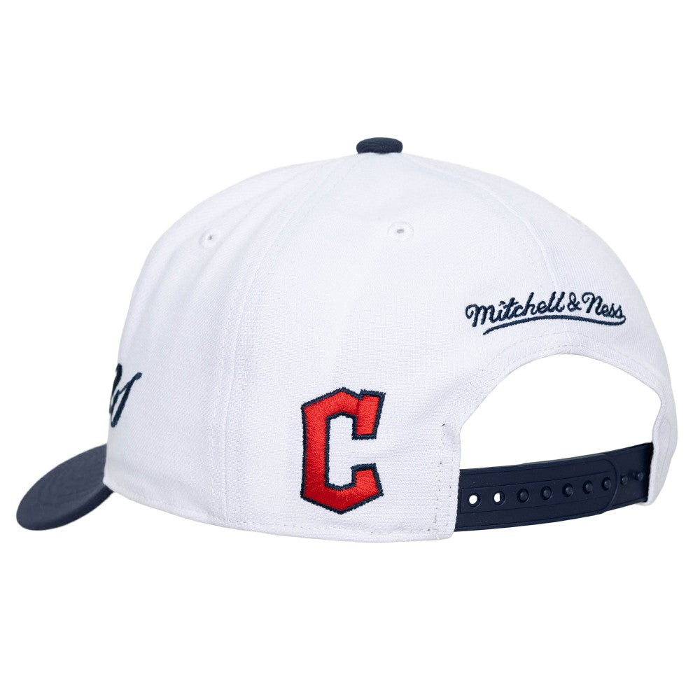 Cleveland Guardians Mitchell & Ness Unisex XL Script Pro Crown Snapback Hat - MLB Hats