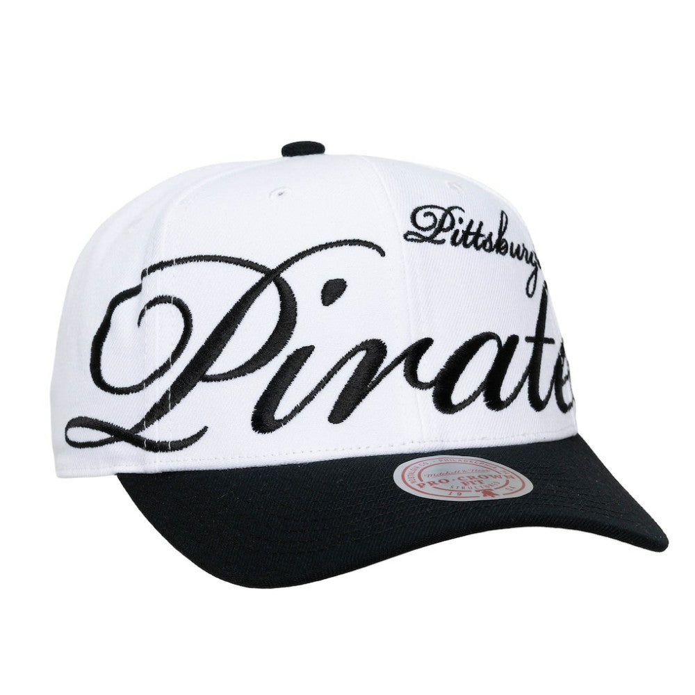 Pittsburgh Pirates Mitchell & Ness Unisex XL Script Pro Crown Adjustable Hat - MLB Hats