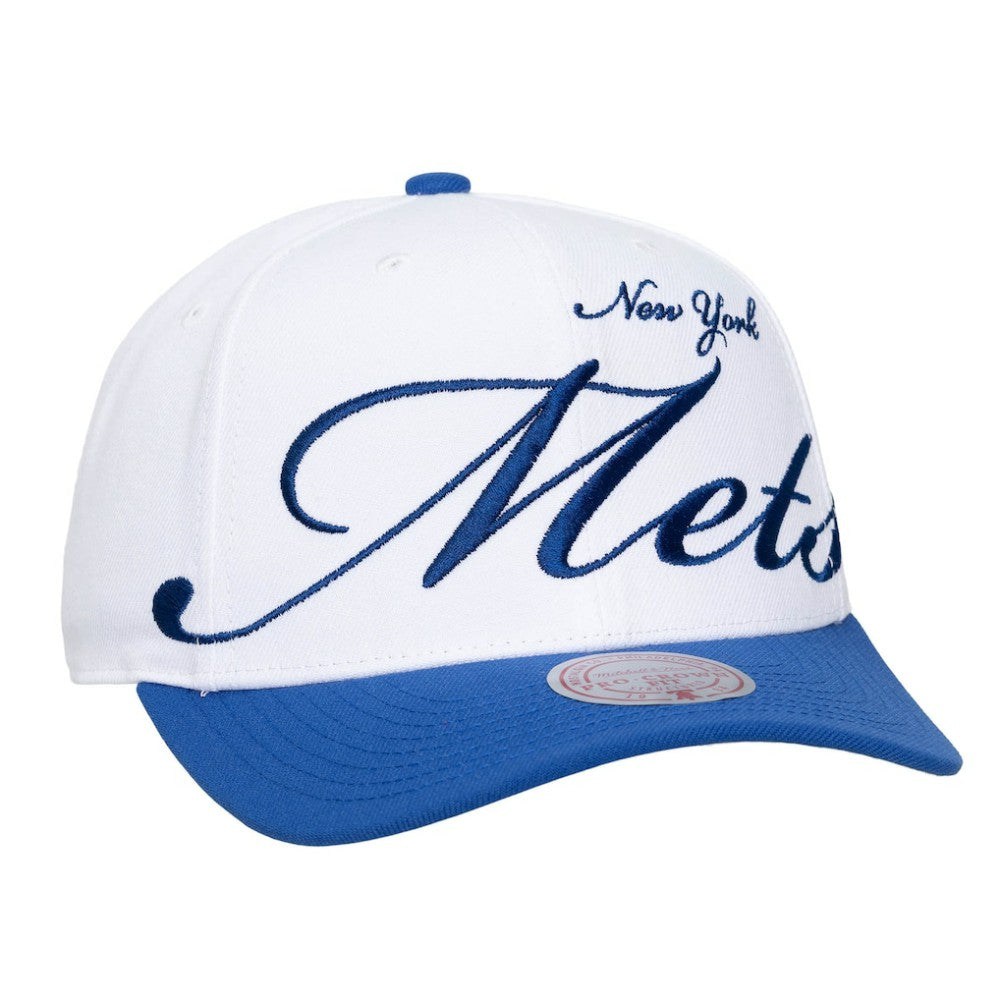 New York Mets Mitchell & Ness Unisex XL Script Pro Crown Snapback Hat - MLB Hats