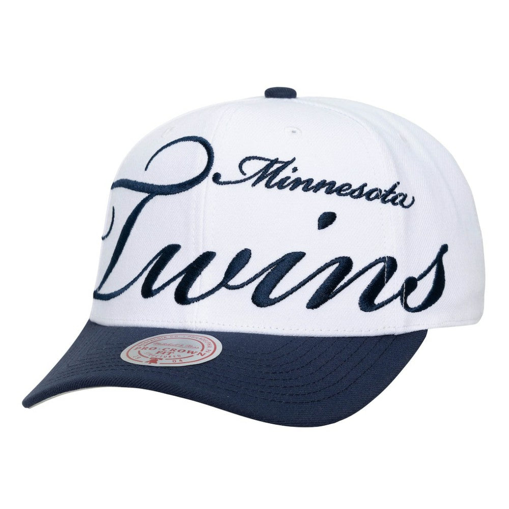 Minnesota Twins Mitchell & Ness Unisex XL Script Pro Crown Adjustable Hat - MLB Hats