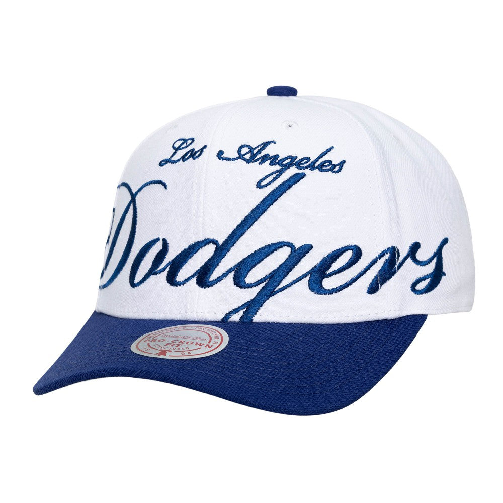 Los Angeles Dodgers Mitchell & Ness Unisex XL Script Pro Crown Snapback Hat - MLB Hats