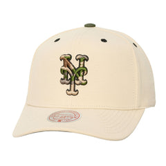 New York Mets Mitchell & Ness Unisex Camo Logo Pro Crown Snapback Hat - MLB Hats