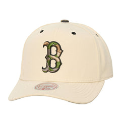 Boston Red Sox Mitchell & Ness Unisex Camo Logo Pro Crown Snapback Hat - MLB Hats