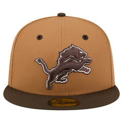 Detroit Lions Two-Tone Walnut 59FIFTY Fitted Hat | NFL Hot