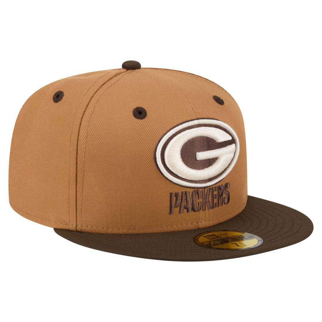 Green Bay Packers Two-Tone Walnut 59FIFTY Fitted Hat | NFL Online