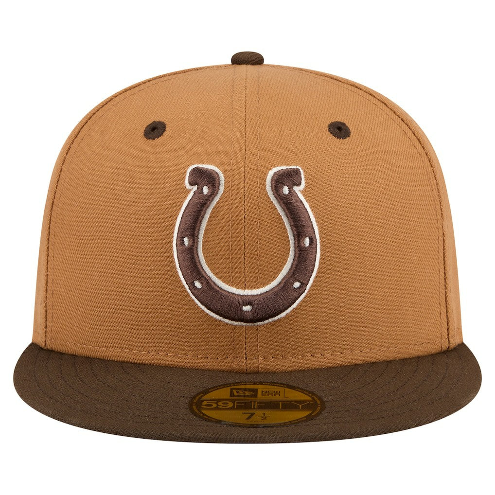 Indianapolis Colts Two-Tone Walnut 59FIFTY Fitted Hat | NFL Outlet