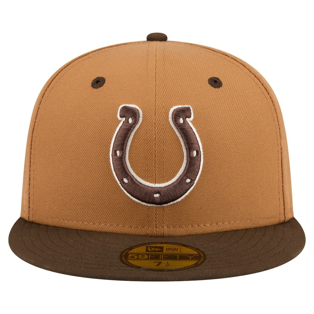 Indianapolis Colts Two-Tone Walnut 59FIFTY Fitted Hat | NFL Outlet