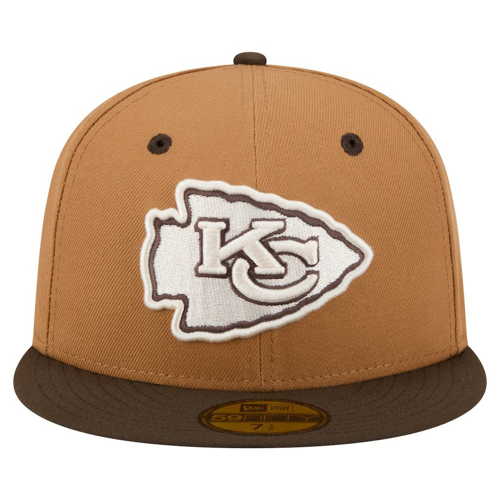 Kansas City Chiefs Two-Tone Walnut 59FIFTY Fitted Hat | NFL Sale