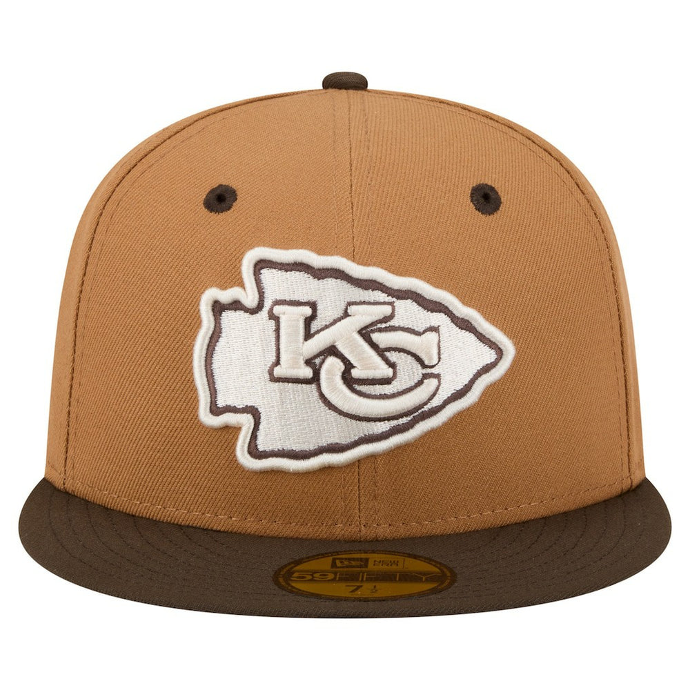 Kansas City Chiefs Two-Tone Walnut 59FIFTY Fitted Hat | NFL Sale