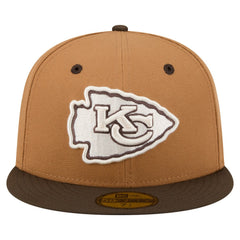 Kansas City Chiefs Two-Tone Walnut 59FIFTY Fitted Hat | NFL Sale