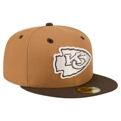 Kansas City Chiefs Two-Tone Walnut 59FIFTY Fitted Hat | NFL Sale